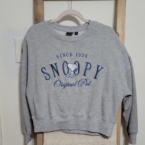 Peanuts Gray Snoopy Women's Sweater